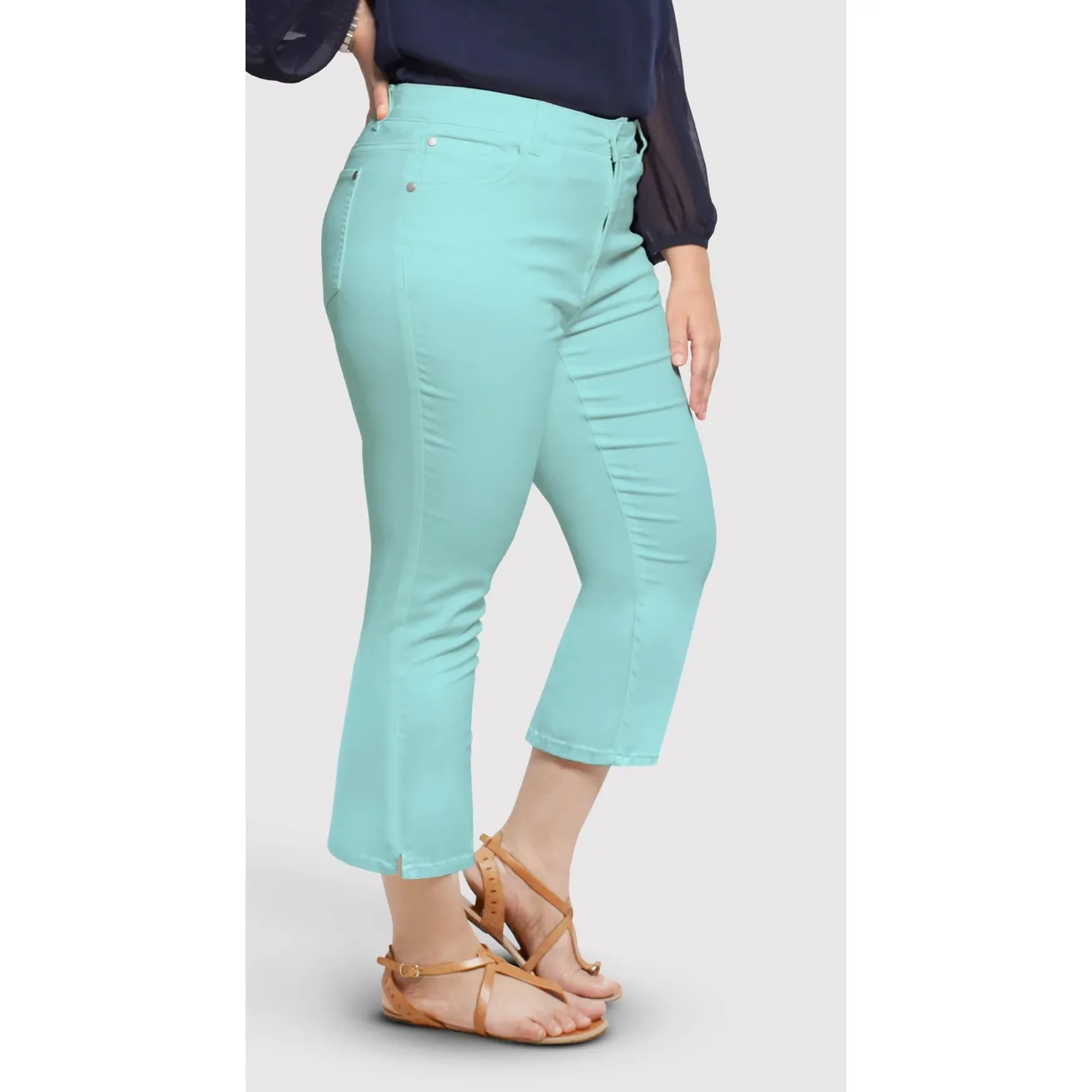 Stretch Curvy Fit Ankle Pants