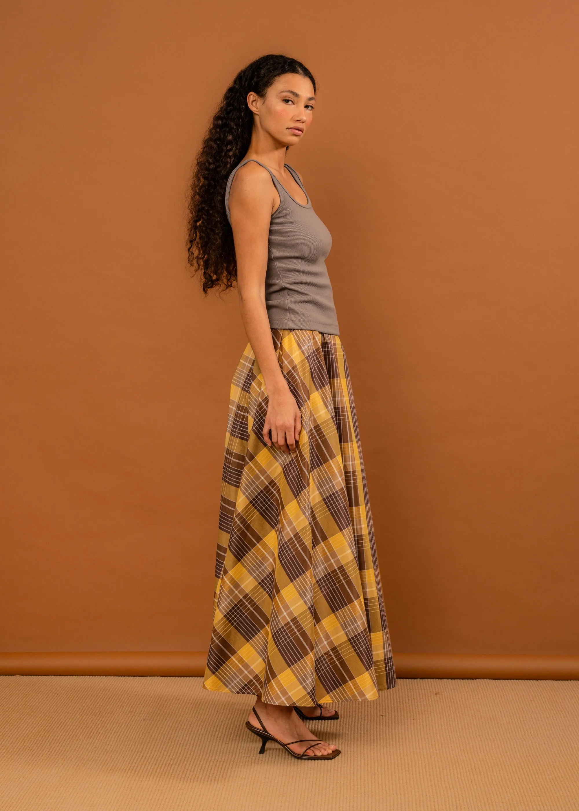 Suni Skirt (Honey Tartan)
