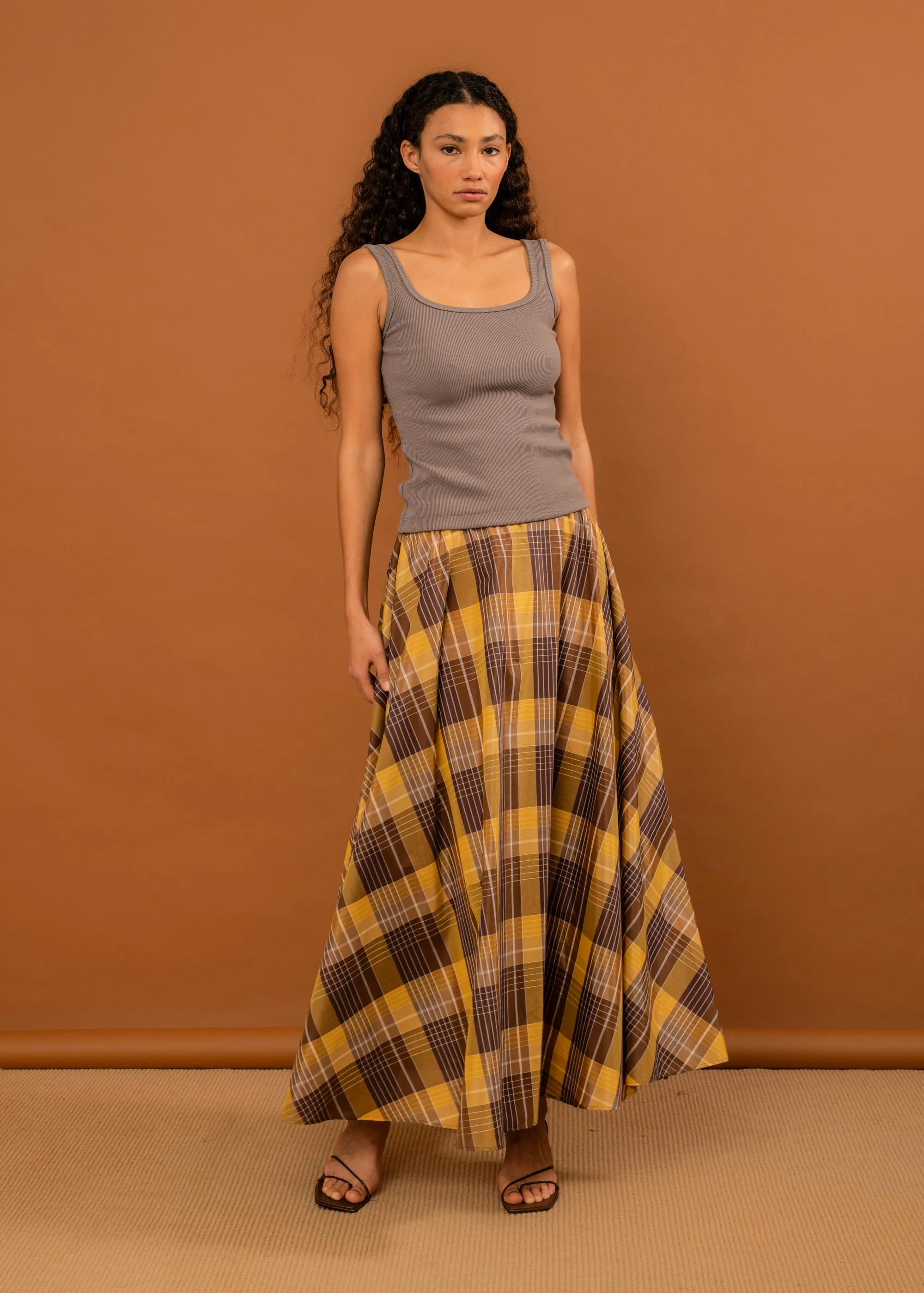 Suni Skirt (Honey Tartan)
