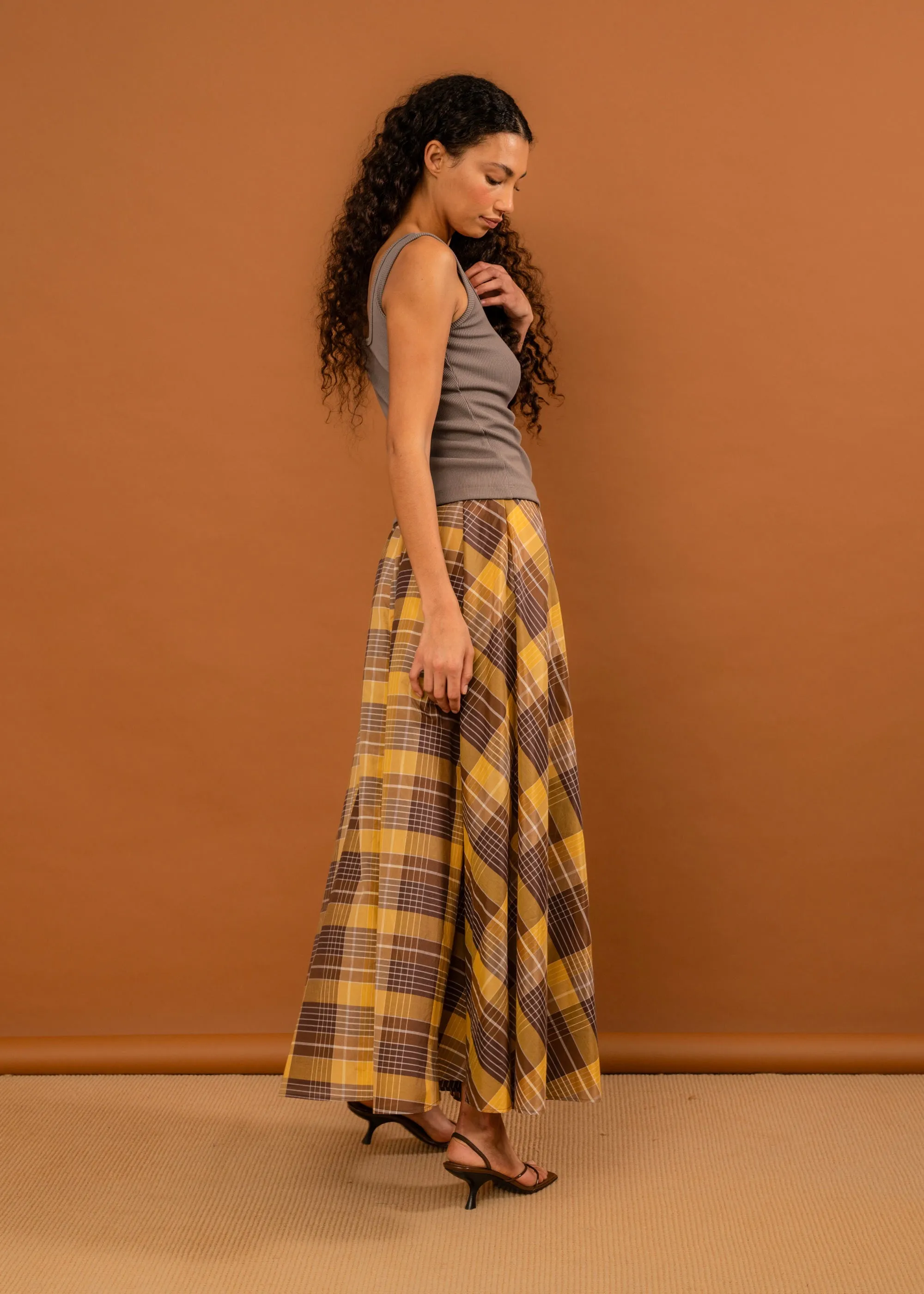 Suni Skirt (Honey Tartan)