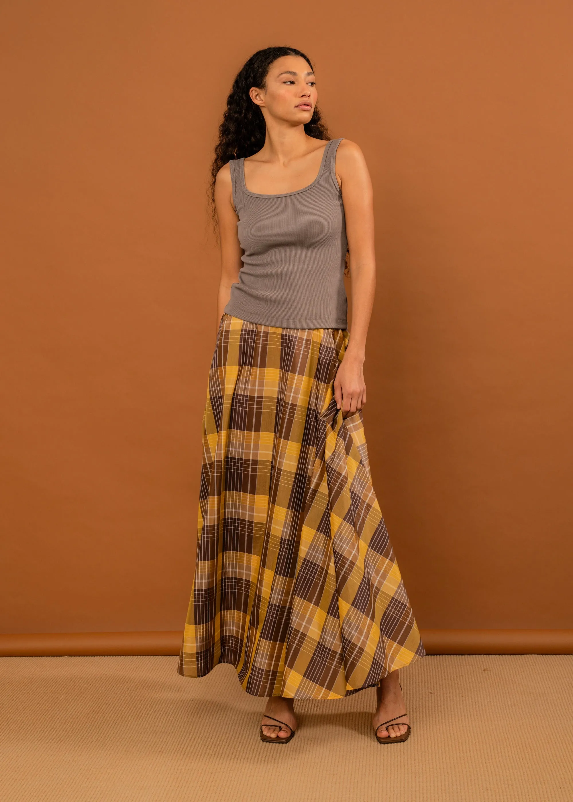 Suni Skirt (Honey Tartan)