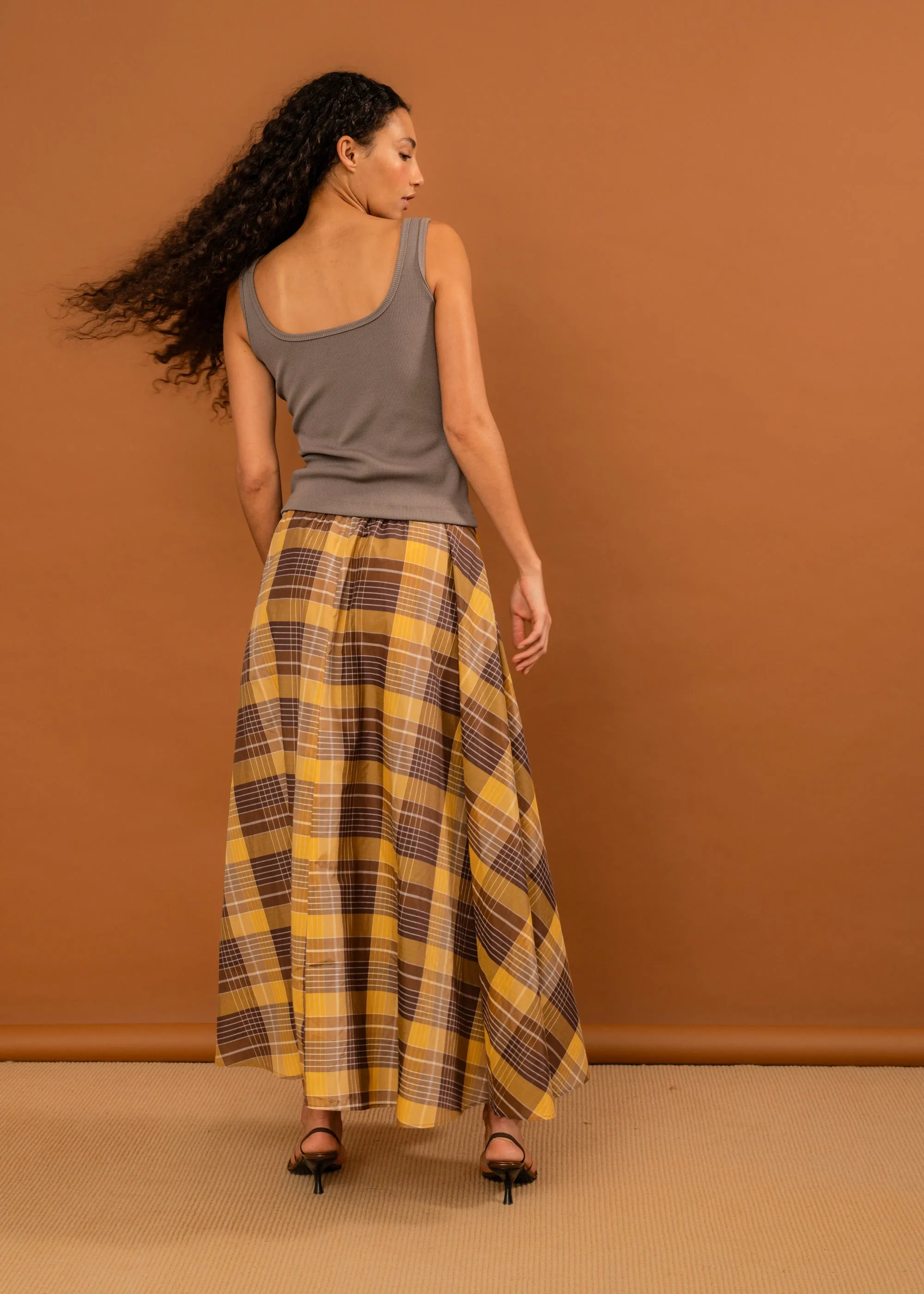 Suni Skirt (Honey Tartan)