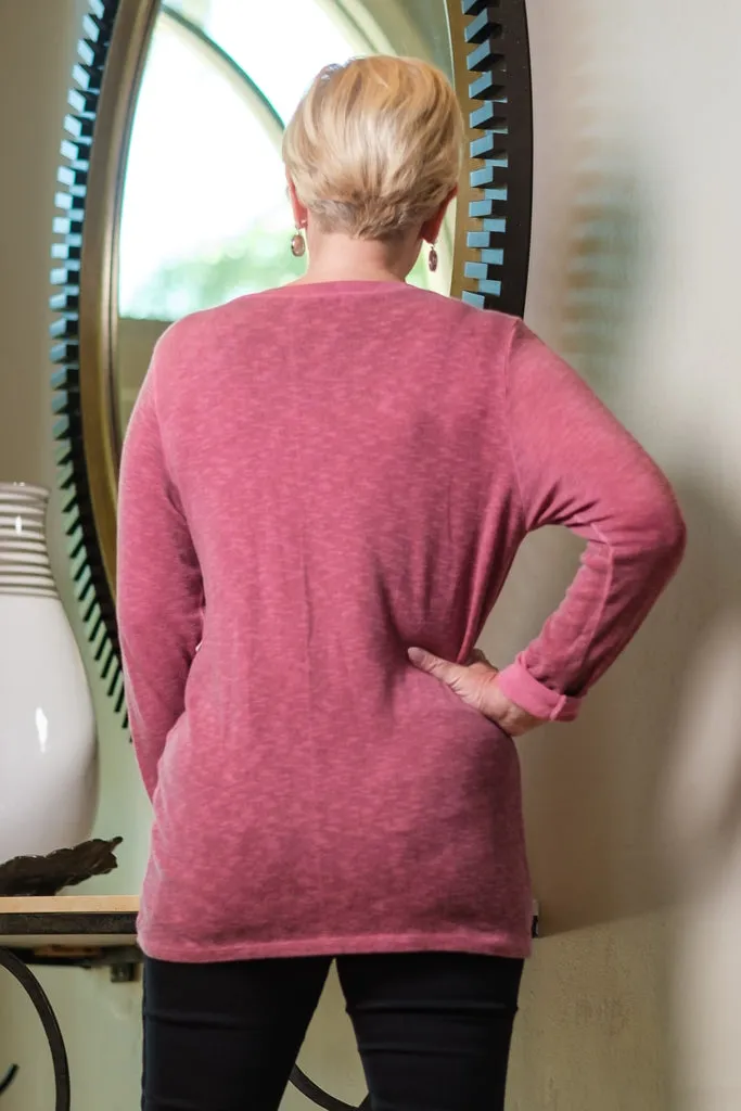 Sydney V-Neck Twist Front Top (BLS122) - FINAL SALE