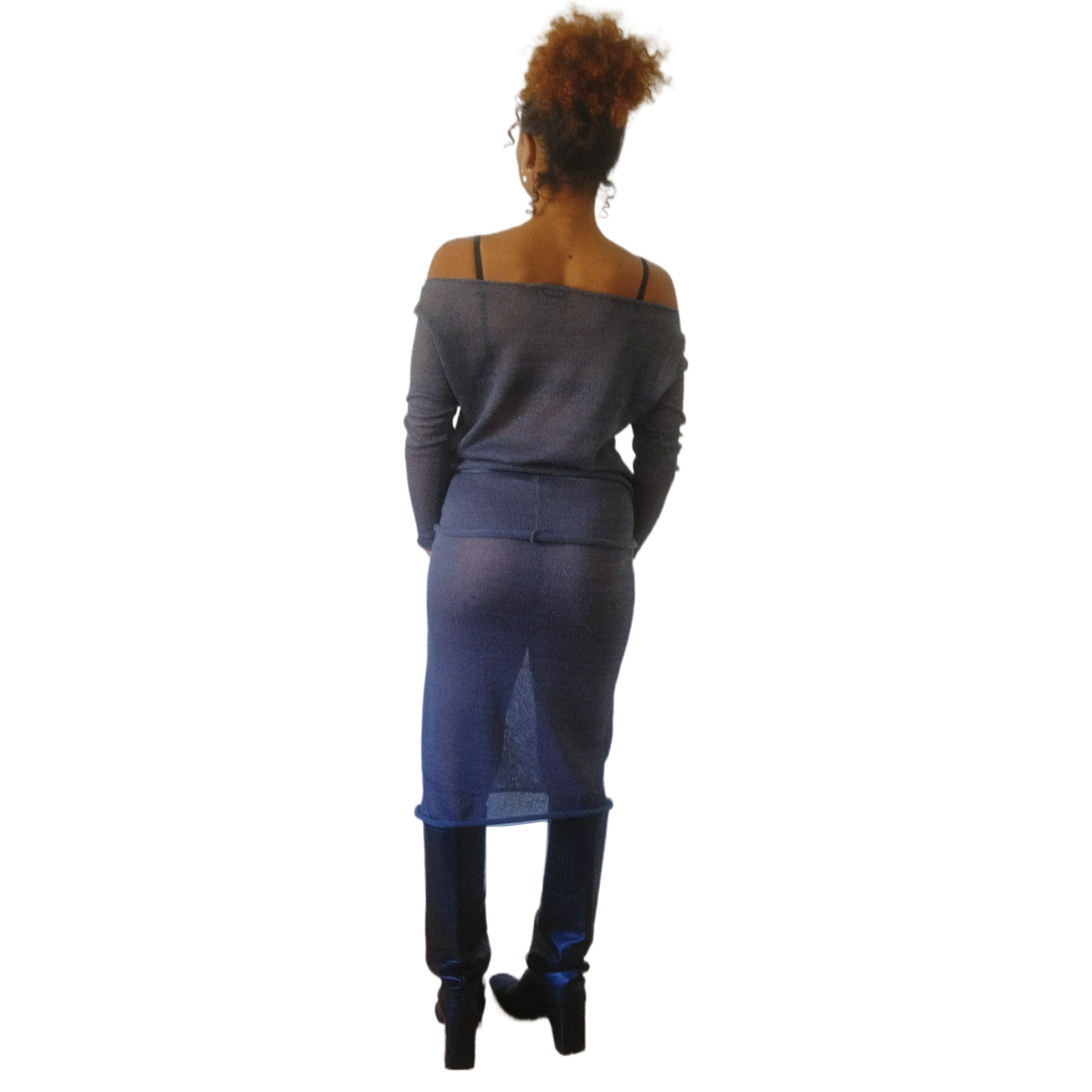 The Gray Knit Sweater Skirt (XS-XL)