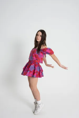 The Jules Mini - Fall Pink 70's Floral