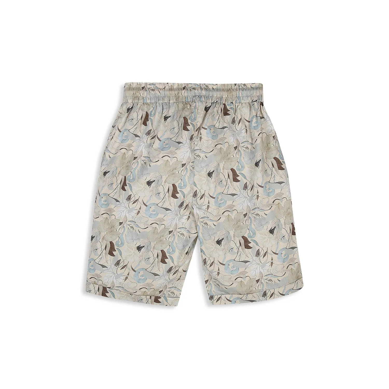 Tropical Print Clothing Set - Light Blue