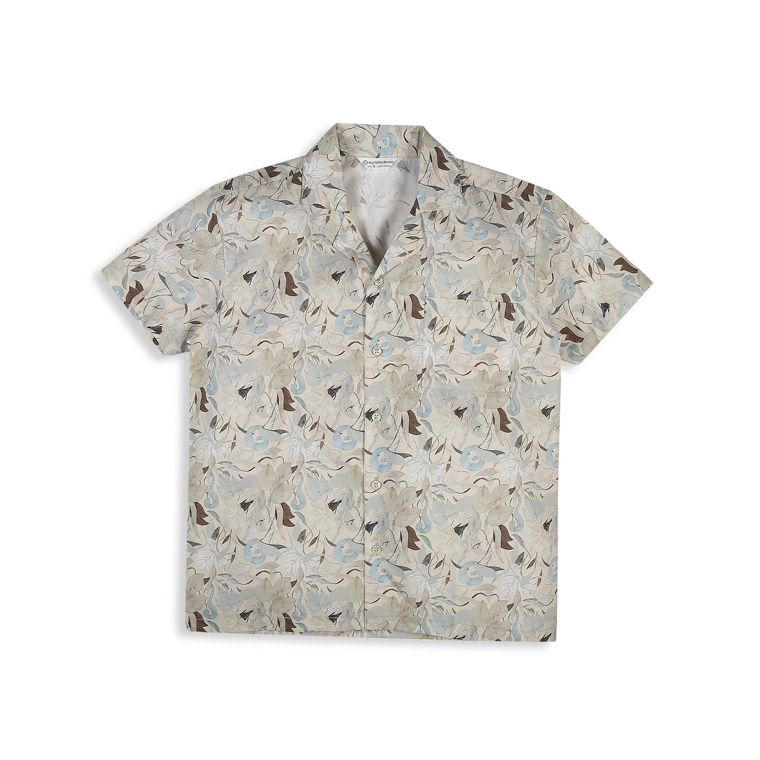Tropical Print Clothing Set - Light Blue