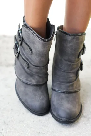 Vaca Gray Booties