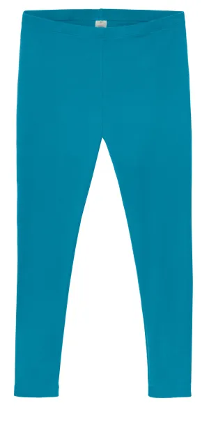 Women's Soft 100% Cotton Petite Leggings | Teal